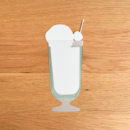 cobato メッセージカード クリームソーダ風
