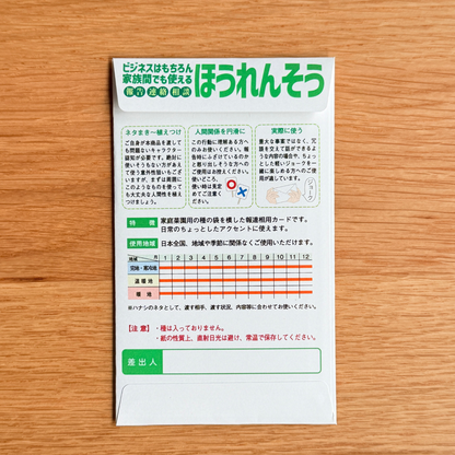 cobato メッセージカード ほうれんそう