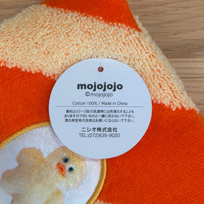 mojojojo プリントアップリケジャガードタオルハンカチ